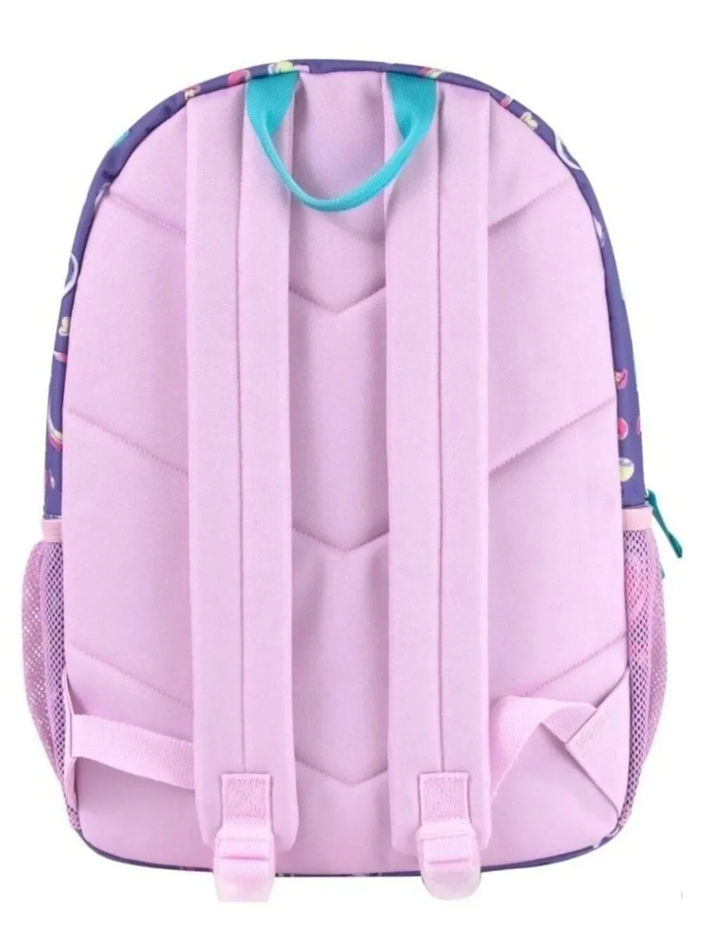 Purple Hearts Backpack  Toddler Kids Girls School Bag Side Pockets Padded Laptop